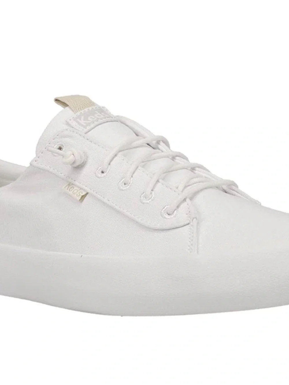 ✨Keds Women's White Cream Low-Top Slip On Classic Kickback Sneakers | 8